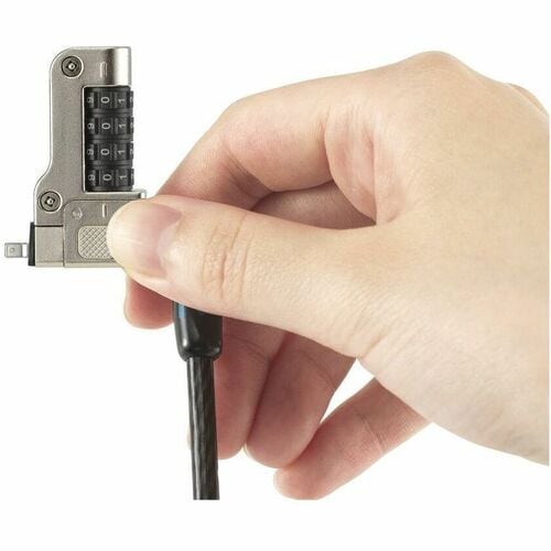 Kensington Slim N17 2.0 Combination Laptop Lock for Wedge-Shaped Slots - 5.9 ft
