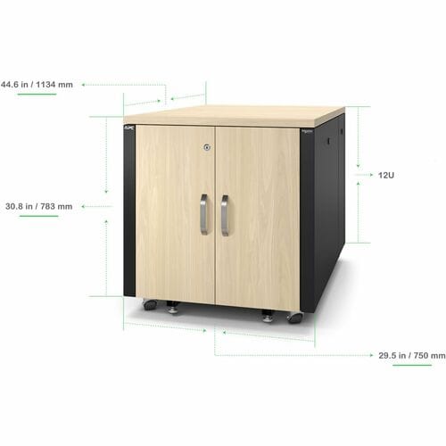 Boîtier de rack serveur insonorisé APC by Schneider Electric NetShelter, 12U