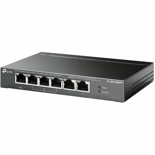 6-PORT GIGABIT DESKTOP SWITCH WITH 3-PORT POE+ AND 1-PORT POE++
