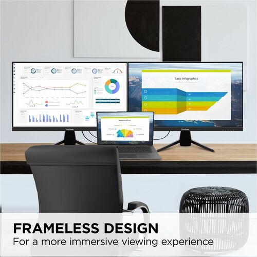 Monitor LED Full HD ViewSonic VX2467U de 24" - 16:9 - Negro