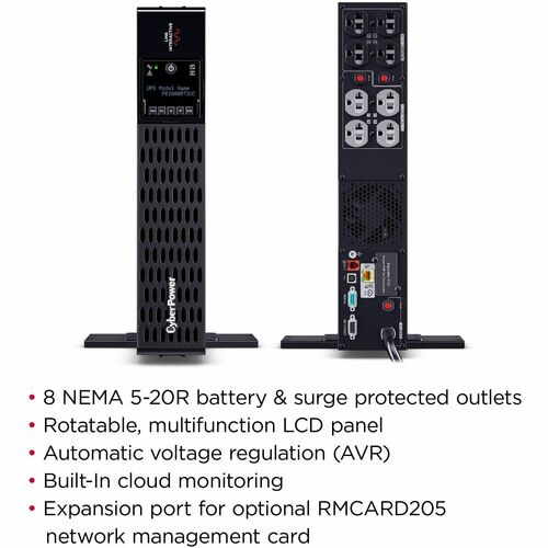 Cyber Power CyberPower Smart App Sinewave PR2000RT2UC 2000VA Rack/Tower