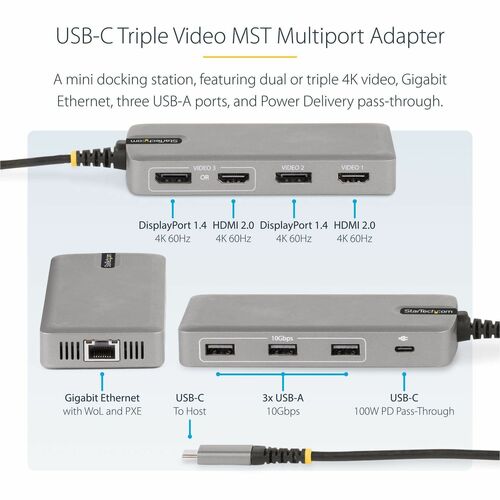 StarTech.com USB-C Triple
