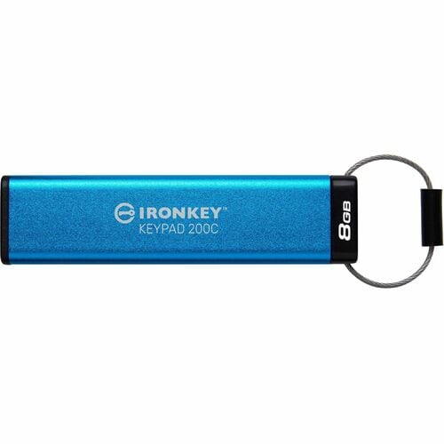 8GB USB-C IRONKEY KEYPAD 200C FIPS 140-3 LVL 3 AES-256
