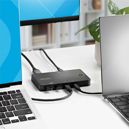 CONMUTADOR KVM USB-C 4K 60HZ DOBLE PASO PD DE 100W