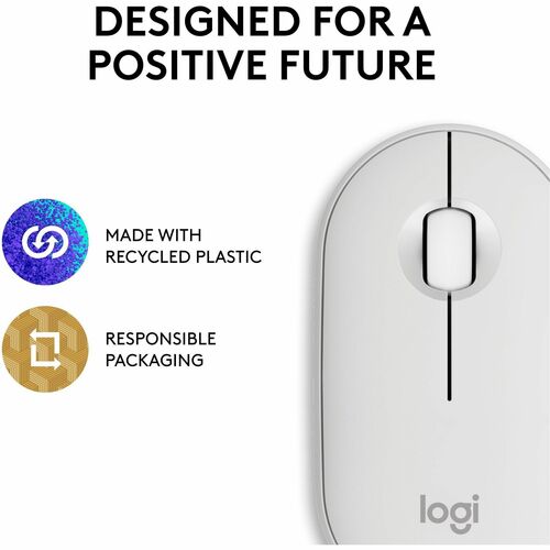 Logitech Pebble 2 M350s Mouse - Optical - Wireless