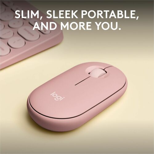 LOGITECH PEBBLE MOUSE 2 M350S TONAL ROSE MULTI 4