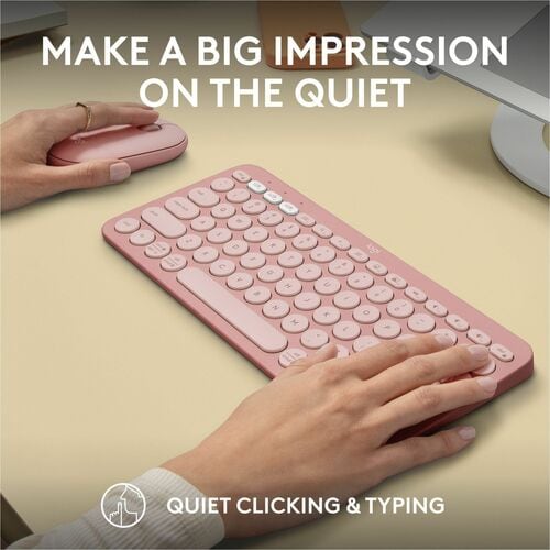 LOGITECH PEBBLE 2 COMBO ROSE TONAL MULTI 4