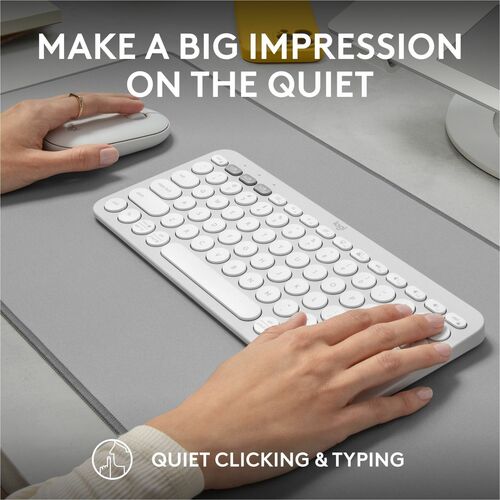 LOGITECH PEBBLE 2 COMBO BLANC TONAL MULTI 4
