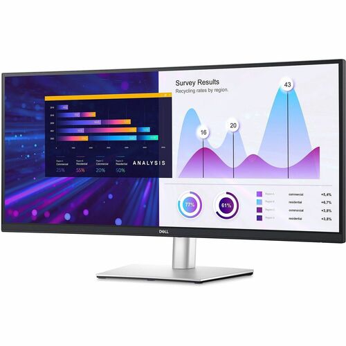 Monitor LED curvo Dell P3424WE de 34" UW-QHD - 21:9