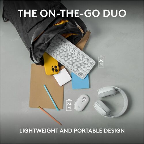 LOGITECH PEBBLE 2 COMBO FOR MAC TONAL WHITE MULTI 4