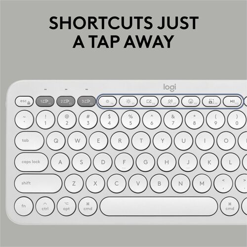 LOGITECH PEBBLE 2 COMBO FOR MAC TONAL WHITE MULTI 4