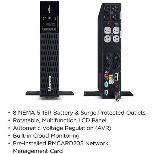 Cyber Power CyberPower Smart App Sinewave PR1500RT2UCN 1500VA Rack/Tow