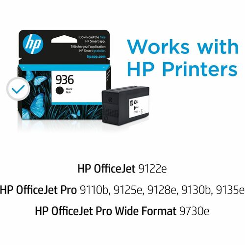 Cartucho de tinta de inyección de tinta original HP 936 - Negro - 1 unidad