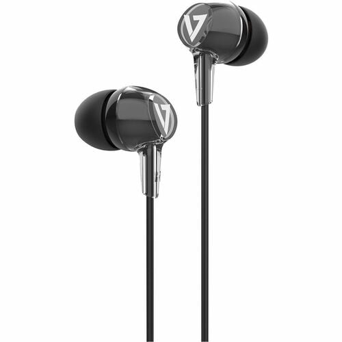 V7 Stereo Earbuds w/Inline Mic