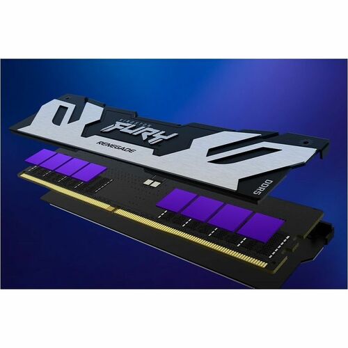 Memoria DIMM DDR5 CL38 de 24 GB y 7200 MT/S FURY RENEGADE PLATA XMP