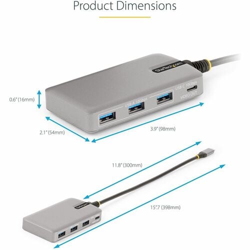 StarTech.com 4-Port USB-C Hub with USB