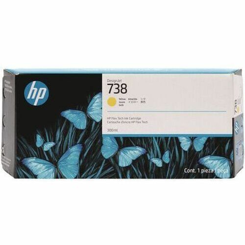 Cartucho de tinta original HP 738M - Paquete amarillo - 300 ml