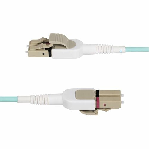 StarTech.com 5m (16.4ft) LC to LC (UPC) OM4 Switchable Fiber Optic Cable 50/125,
