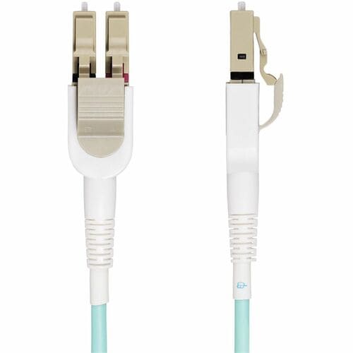 StarTech.com 5m (16.4ft) LC to LC (UPC) OM4 Switchable Fiber Optic Cable 50/125,