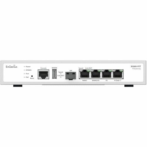 Puerta de enlace ENGENIUS FITXPRESS de 4 puertos Gigabit PoE+ de doble núcleo a 2,1 GHz