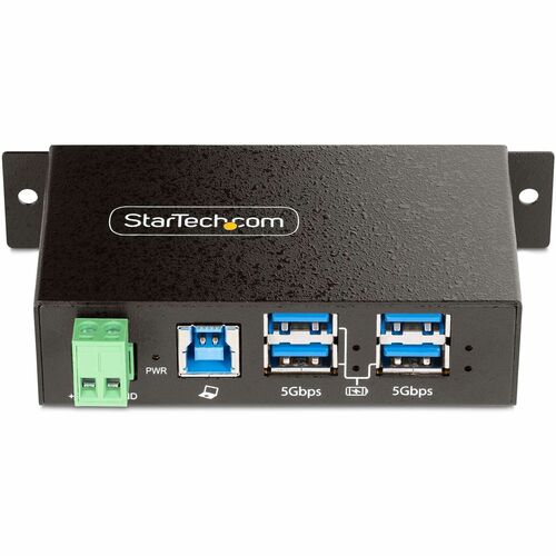 StarTech.com 4-Port Managed USB Hub, Heavy Duty Metal Industrial