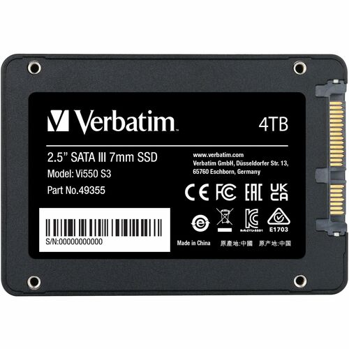 VERBATIM 4TB VI550 SSD MULTI 2 INTERNAL SATA III 2.5 SSD