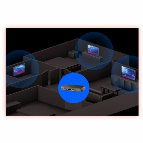 CONMUTADOR DE ESCRITORIO MULTIGIGABIT DE 8 PUERTOS Y 2,5 G