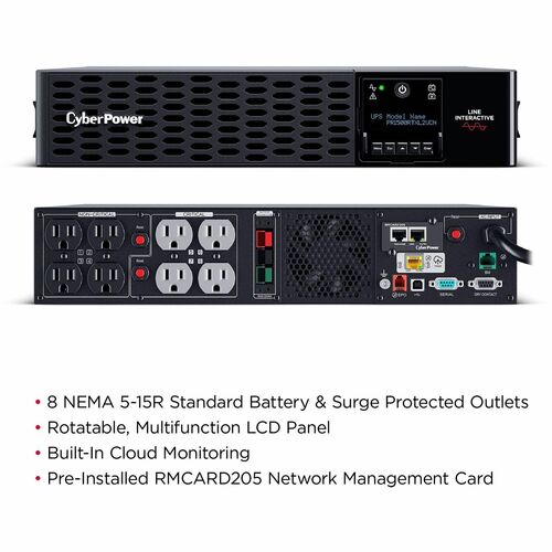 Sistemas UPS de onda sinusoidal con aplicación inteligente CyberPower PR1500RTXL2UCN -