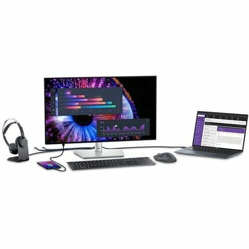 Monitor LED Dell UltraSharp U2724DE de 27" WQHD - 16:9 - Negro, Plateado