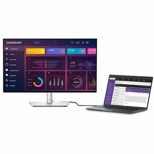 Monitor LED Dell UltraSharp U2724DE de 27" WQHD - 16:9 - Negro, Plateado