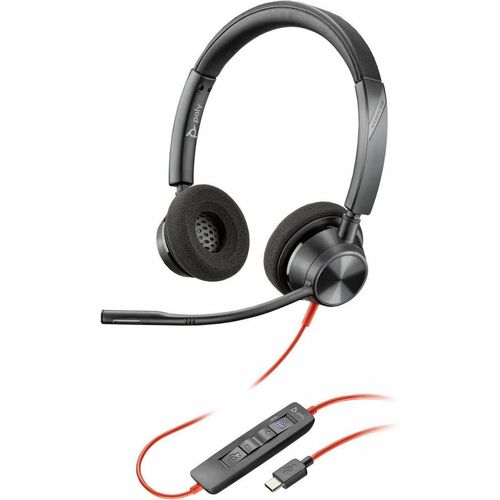 Poly Blackwire 3320 Stereo Microsoft Teams Certifi
