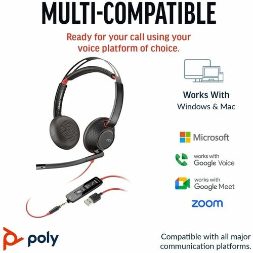 Poly Blackwire 5220 Stereo USB
