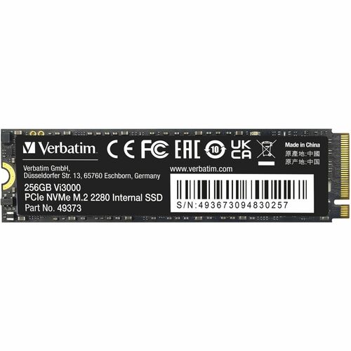 VERBATIM 256GB VI3000 SSD INTERNAL PCIE NVME M.2 SSD MULTI 2