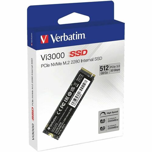 VERBATIM 512GB VI3000 SSD INTERNAL PCIE NVME M.2 SSD MULTI 2