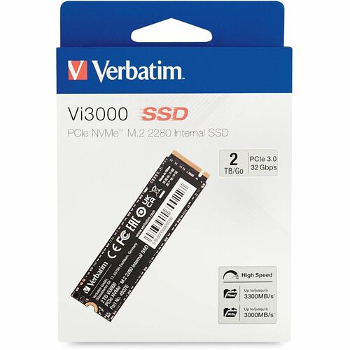 SSD VERBATIM VI3000 2 To SSD INTERNE PCIE NVME M.2 MULTI 2