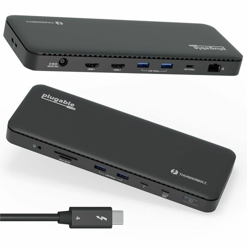 Station d'accueil Thunderbolt 4 enfichable avec charge de 100 W, Th