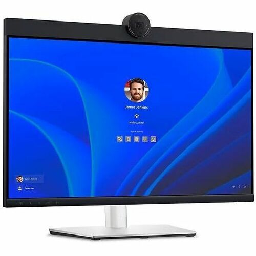Monitor LED Full HD Dell P2424HEB de 24" con cámara web - 16:9 - Negro, plateado