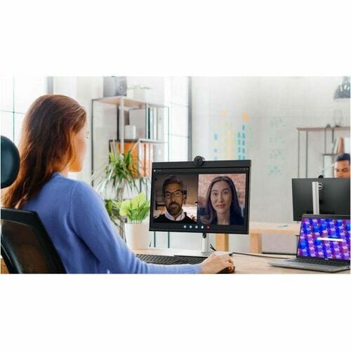 Monitor LED Full HD Dell P2424HEB de 24" con cámara web - 16:9 - Negro, plateado