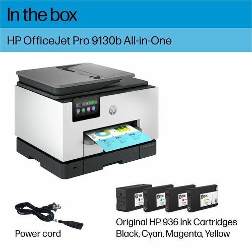 OFFICEJET PRO 9130B CLR INJET P/S/C/F ADF ENET USB WL 1200X1200