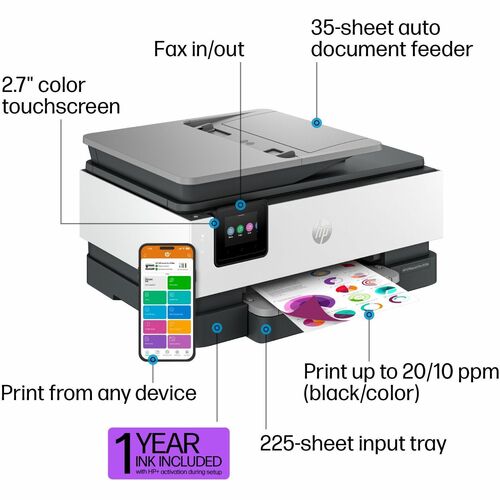 HP Officejet Pro 8139e Inkjet Multifunction Printer - Copier