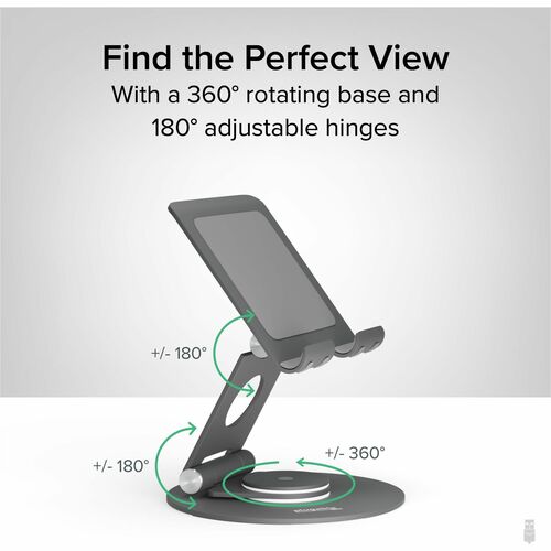 Support de tablette pivotant enfichable, rotation à 360°