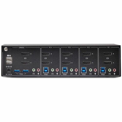 COMMUTATEUR KVM 4 PORTS 4K 60 Hz DOUBLE ÉCRAN DISPLAYPORT KVM