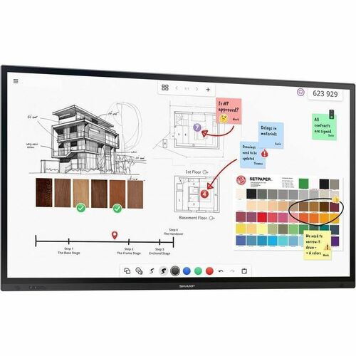 PANTALLA TÁCTIL INTERACTIVA AQUOS BOARD 4K UHD DE 75 PULGADAS