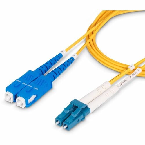 StarTech.com 10m (32.8ft) LC to SC (UPC) OS2 Single Mode Duplex Fiber Optic Cable