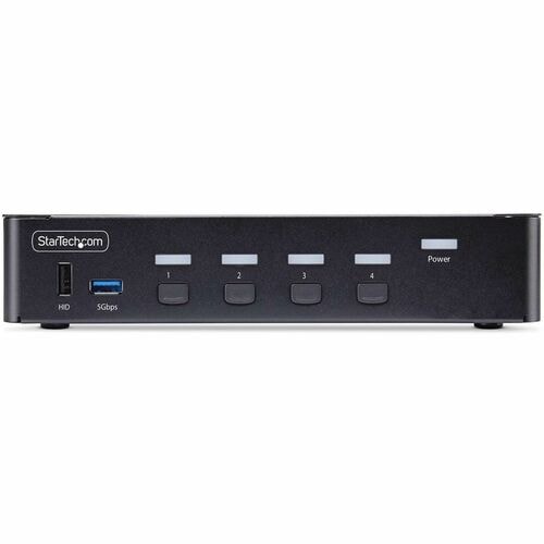 CONMUTADOR KVM DE 4 PUERTOS DISPLAYPORT 8K 60HZ TECLAS DE ACCESO RÁPIDO CUMPLE CON TAA