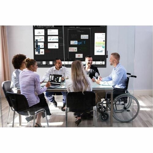 75IN INTERACTIVE 4K UHD FLAT PANEL. COLLABORATIVE WHITEBOARD