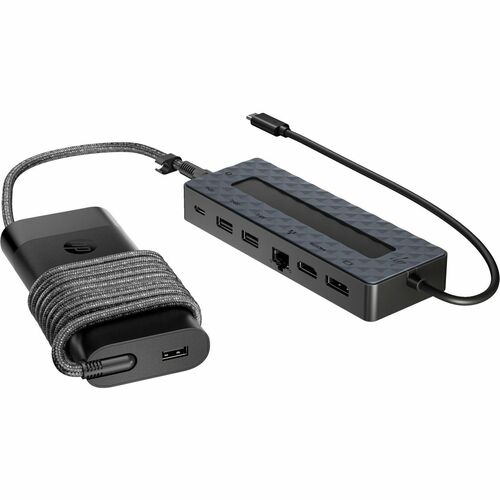 Combo de concentrador USB-C universal y cargador para computadora portátil HP