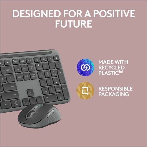 Clavier et souris Logitech Signature Slim MK955 - USB Type A sans fil B