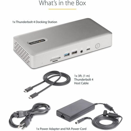 Station d'accueil multi-écrans StarTech.com Thunderbolt 4, quadruple/triple