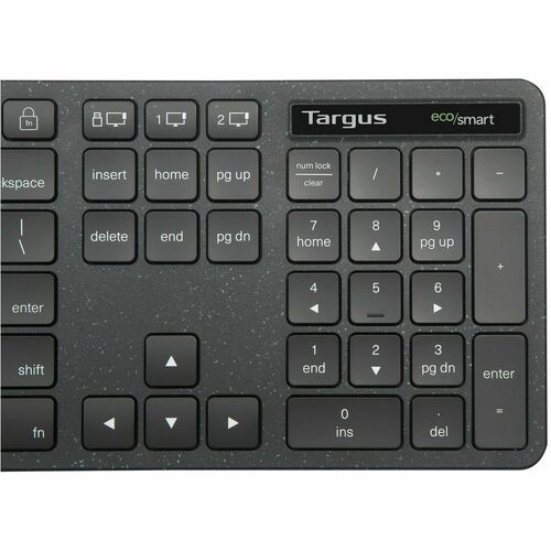 WRLS ECOSMART KB ANTIMICROBIANOS DE TAMAÑO COMPLETO CON DONGLE DE 2,4 GHZ O BT